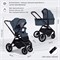 Детская коляска Sweet Baby Vento Black 2 в 1 Blue 966179170 - фото 33434