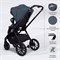 Детская коляска Sweet Baby Vento Black 2 в 1 Blue 966179170 - фото 33439