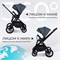 Детская коляска Sweet Baby Vento Black 2 в 1 Blue 966179170 - фото 33442