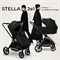 Детская коляска Sweet Baby Stella 2 в 1 427302, Black 1709486673 - фото 33937