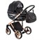 Детская коляска Adamex Chantal Special Edition 2 в 1 C8 (ЧЕРН+ЧЕРН.РИФЛЕН.ДНО+БРОНЗА РАМА) 525780662 - фото 34747