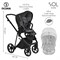 Детская коляска Roan Sol Кожа 2 в 1 RSL/2027 Black /Black/руч.Черный 1079445895 - фото 36262