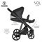 Детская коляска Roan Sol Кожа 2 в 1 RSL/2027 Black /Black/руч.Черный 1079445895 - фото 36264