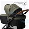 Детская коляска 2 в 1 Tomix Walker LUX GREEN+SHINNY BLACK 2076713865 - фото 37694