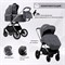 Детская коляска Sweet Baby Verde Silver 2 в 1 427452 Dark Grey 71948852 - фото 37767