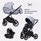 Детская коляска Riko Basic Montana Ecco 3 в 1 23 Grey 441028341 - фото 38529