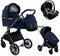 Детская коляска Pituso Mayla Lux 3 в 1 с автокреслом Baesa Moonless Mood 1941845990 - фото 39485