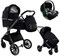 Детская коляска Pituso Mayla Lux 3 в 1 с автокреслом Baesa Black 79794057 - фото 39540
