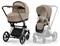 Коляска 3 в 1 Cybex Priam IV Rosegold и автокресло Cloud G i-Size Moon Black Cozy Beige 433466792 - фото 39819