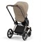 Коляска 3 в 1 Cybex Priam IV Rosegold и автокресло Cloud G i-Size Moon Black Cozy Beige 433466792 - фото 39822