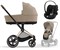 Коляска 3 в 1 Cybex Priam IV Rosegold и автокресло Cloud G i-Size Moon Black Plus Cozy Beige 409475332 - фото 40191