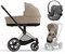 Коляска 3 в 1 Cybex Priam IV Rosegold и автокресло Cloud G i-Size Lava Grey Cozy Beige 1678898541 - фото 40653