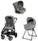 Коляска Inglesina Aptica Darwin i-Size System Quattro 4 в 1 2025 Platinum Grey 979661305 - фото 41011
