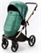 Детская коляска Adamex Lumi Air SE Deluxe 3 в 1 L-SM500 (ИЗУМРУД. ПЕРЛ. КОЖА+ЗОЛОТО РАМА) 348205241 - фото 41307