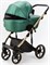 Детская коляска Adamex Lumi Air SE Deluxe 3 в 1 L-SM500 (ИЗУМРУД. ПЕРЛ. КОЖА+ЗОЛОТО РАМА) 348205241 - фото 41309