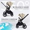 Детская коляска Sweet Baby Vento Black 3 в 1 Beige 1115702101 - фото 43464