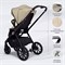 Детская коляска Sweet Baby Vento Black 3 в 1 Beige 1115702101 - фото 43467