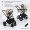 Детская коляска Sweet Baby Vento Black 3 в 1 Beige 1115702101 - фото 43502