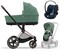 Коляска 3 в 1 Cybex Priam IV Rosegold и автокресло Cloud G i-Size Ocean Blue Plus Leaf Green 640071775 - фото 44219