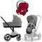 Коляска 3 в 1 Cybex Priam IV Chrome Brown complete и автокресло Aton B2 i-Size Dynamic Red Mirage Grey 1504825636 - фото 44604