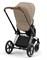 Коляска 3 в 1 Cybex Priam IV Chrome Brown complete и автокресло Aton B2 i-Size Steel Grey Cozy Beige 264634341 - фото 44706