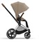 Коляска 3 в 1 Cybex Priam IV Chrome Brown complete и автокресло Aton B2 i-Size Steel Grey Cozy Beige 264634341 - фото 44710
