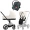 Коляска 3 в 1 Cybex Priam IV Chrome Brown complete и автокресло Aton B2 i-Size Steel Grey Off White 1705992048 - фото 44887