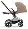 Коляска 3 в 1 Cybex Priam IV Chrome Brown complete и автокресло Aton B2 i-Size Volcano Black Cozy Beige 867531638 - фото 45121