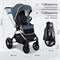 Детская коляска Sweet Baby Vento Silver 3 в 1 Silver Blue 463529076 - фото 45178