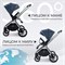 Детская коляска Sweet Baby Vento Silver 3 в 1 Silver Blue 463529076 - фото 45185