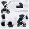 Детская коляска Sweet Baby Vento Silver 3 в 1 Silver Blue 463529076 - фото 45188