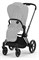 Коляска 3 в 1 Cybex Priam IV Matt Black complete и автокресло Aton B2 i-Size Bay Blue Sepia Black 998122140 - фото 45298