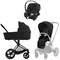 Коляска 3 в 1 Cybex Priam IV Matt Black complete и автокресло Aton B2 i-Size Volcano Black Sepia Black 562704090 - фото 45450