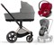 Коляска 3 в 1 Cybex Priam IV Rosegold complete и автокресло Aton B2 i-Size Dynamic Red Mirage Grey 1268162188 - фото 45879