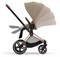 Коляска 3 в 1 Cybex Priam IV Rosegold complete и автокресло Aton B2 i-Size Steel Grey Cozy Beige 428458226 - фото 46085