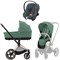 Коляска 3 в 1 Cybex Priam IV Rosegold complete и автокресло Aton B2 i-Size Steel Grey Leaf Green 228969386 - фото 46130