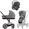 Коляска 3 в 1 Cybex Priam IV Rosegold complete и автокресло Aton B2 i-Size Steel Grey Mirage Grey 413785311 - фото 46181