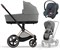 Коляска 3 в 1 Cybex Priam IV Rosegold complete и автокресло Aton B2 i-Size Steel Grey Mirage Grey 413785311 - фото 46196