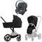 Коляска 3 в 1 Cybex Priam IV Rosegold complete и автокресло Aton B2 i-Size Steel Grey Sepia Black 1737221683 - фото 46332