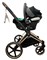 Коляска 3 в 1 Cybex Priam IV Rosegold complete и автокресло Aton B2 i-Size Volcano Black Cozy Beige 1242659493 - фото 46426