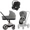 Коляска 3 в 1 Cybex Priam IV Rosegold complete и автокресло Aton B2 i-Size Volcano Black Mirage Grey 2130757164 - фото 46496