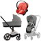 Коляска 3 в 1 Cybex Priam IV Rosegold complete и автокресло Aton S2 i-Size Hibiscus Red Mirage Grey 253927841 - фото 46815