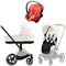 Коляска 3 в 1 Cybex Priam IV Rosegold complete и автокресло Aton S2 i-Size Hibiscus Red Off White 612089623 - фото 46867