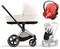 Коляска 3 в 1 Cybex Priam IV Rosegold complete и автокресло Aton S2 i-Size Hibiscus Red Off White 612089623 - фото 46885