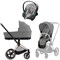 Коляска 3 в 1 Cybex Priam IV Rosegold complete и автокресло Aton S2 i-Size Lava Grey Mirage Grey 1020724791 - фото 47134