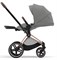 Коляска 3 в 1 Cybex Priam IV Rosegold complete и автокресло Aton S2 i-Size Ocean Blue Mirage Grey 170254192 - фото 47790