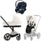 Коляска 3 в 1 Cybex Priam IV Rosegold complete и автокресло Aton S2 i-Size Ocean Blue Off White 51806877 - фото 47817
