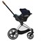 Коляска 3 в 1 Cybex Priam IV Chrome Brown complete и автокресло Aton S2 i-Size Ocean Blue Leaf Green 15303462 - фото 48540