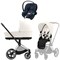 Коляска 3 в 1 Cybex Priam IV Chrome Brown complete и автокресло Aton S2 i-Size Ocean Blue Off White 600467819 - фото 48590