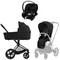 Коляска 3 в 1 Cybex Priam IV Matt Black complete и автокресло Aton S2 i-Size Moon Black Sepia Black 335693956 - фото 48893